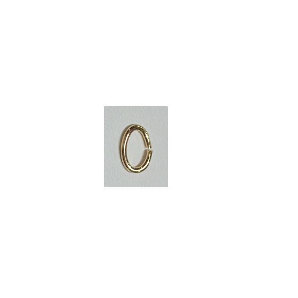 FINDINGS: Precious & Plated - Jump Rings - Open, Oval (Bag Of 100)