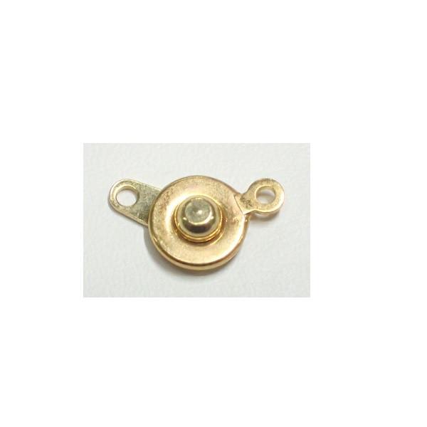 FINDINGS: Precious & Plated - Round Press In Clasp