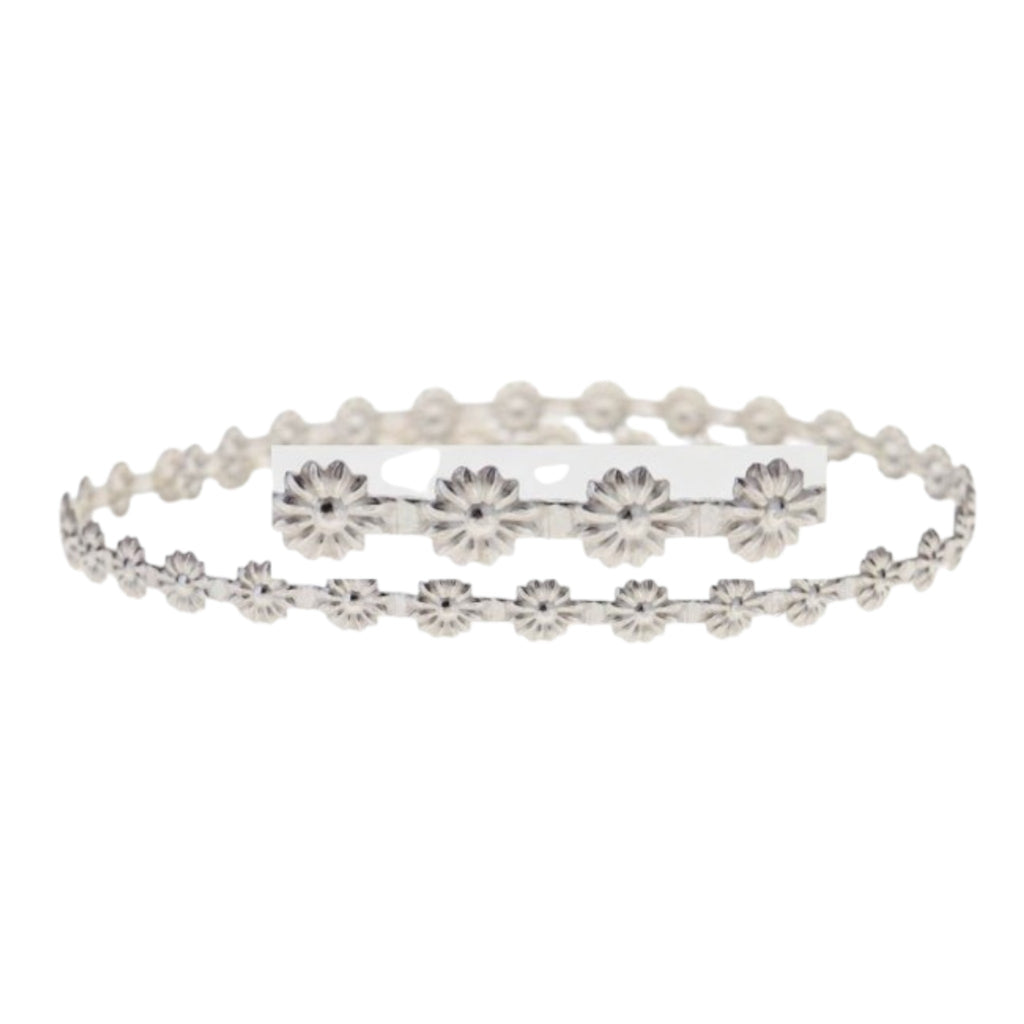 🆕 Sterling Silver Gallery Wire Silver Blossom BY THE