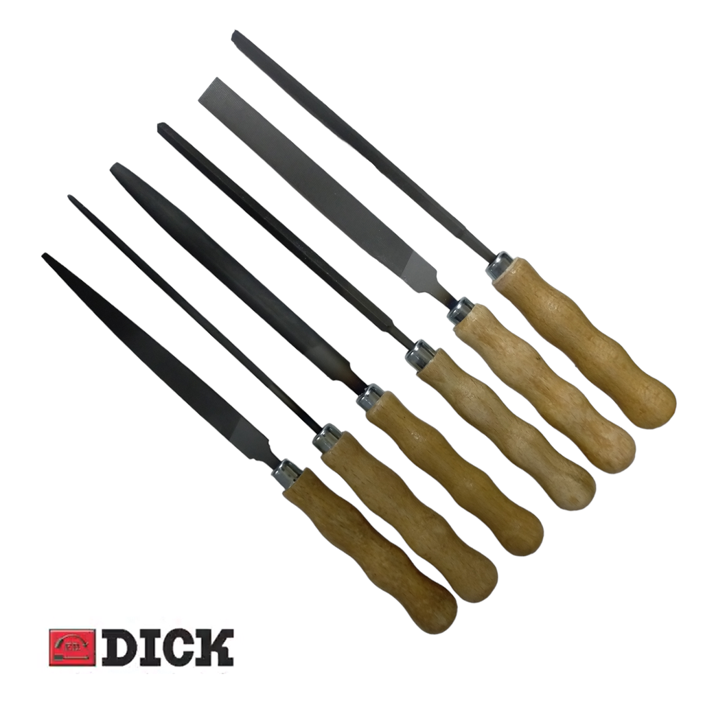 F. DICK 100mm Key file Set of 6 for Slot Filing (Made in Germany ...