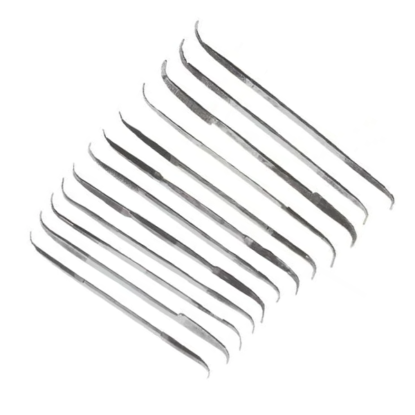 Riffler File Set for Fine Detail Filing (Set of 12) – Koodak Jeweller's ...