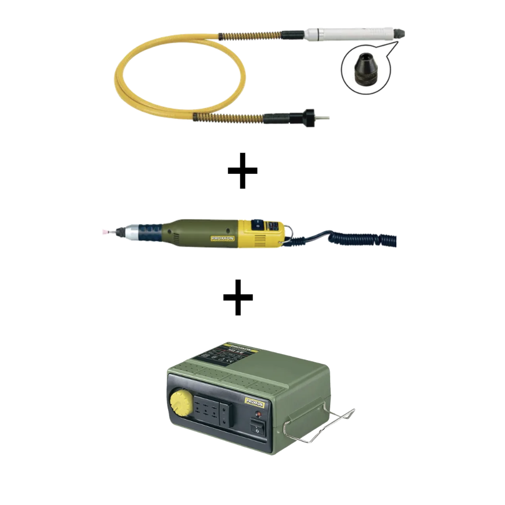 🆕 Proxxon Flexishaft(110/BF) with Micromotor(NG-S/E) Handpiece