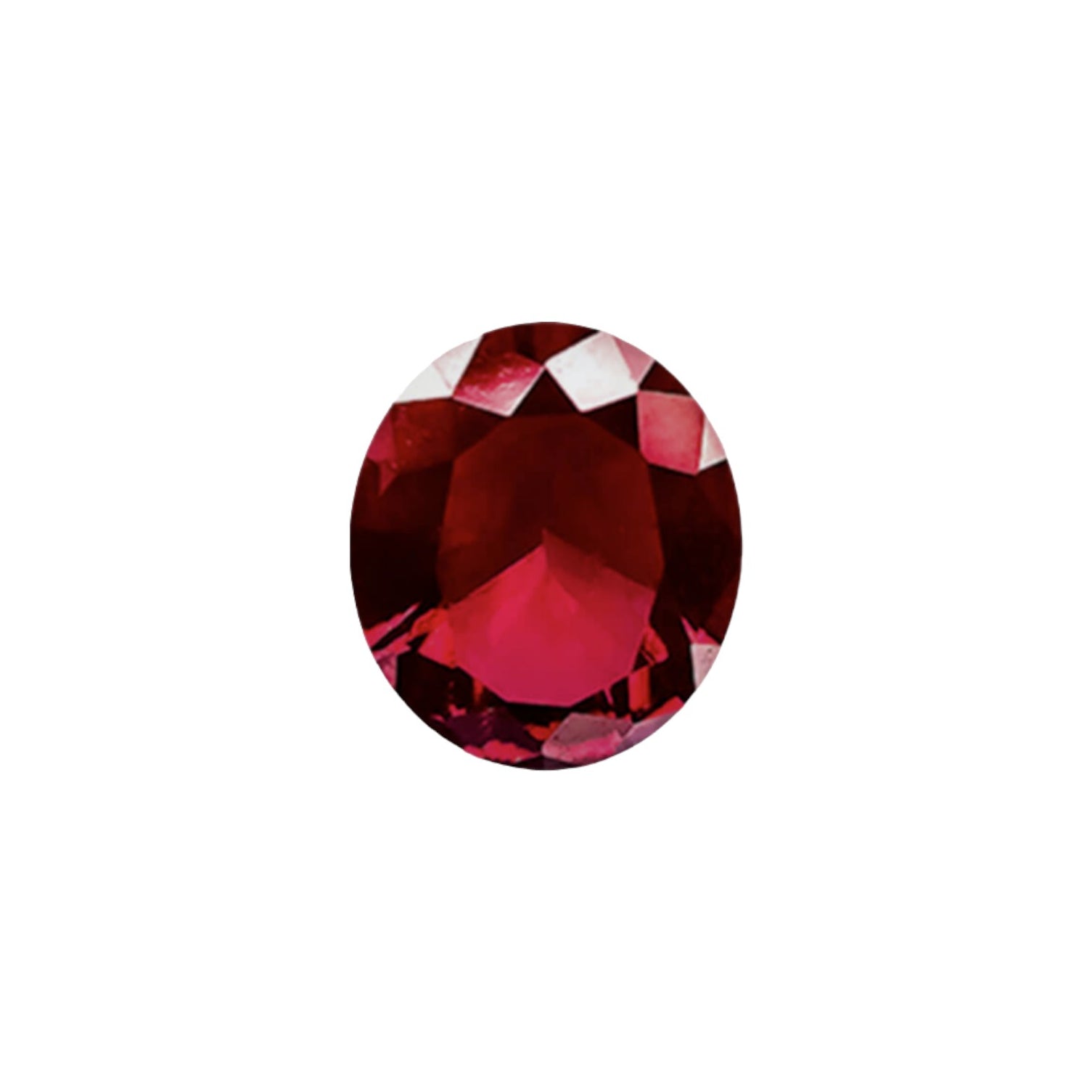 Nanosital Ruby Colour #R4 Gemstone - Stone Set & Cast-In-Place - OVAL ...