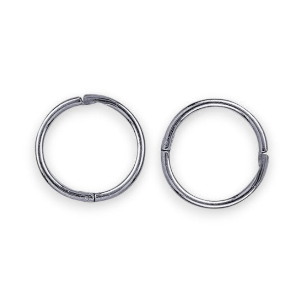 Sterling Silver Huggie Earrings 925 Silver Jewelry 14mm Silver