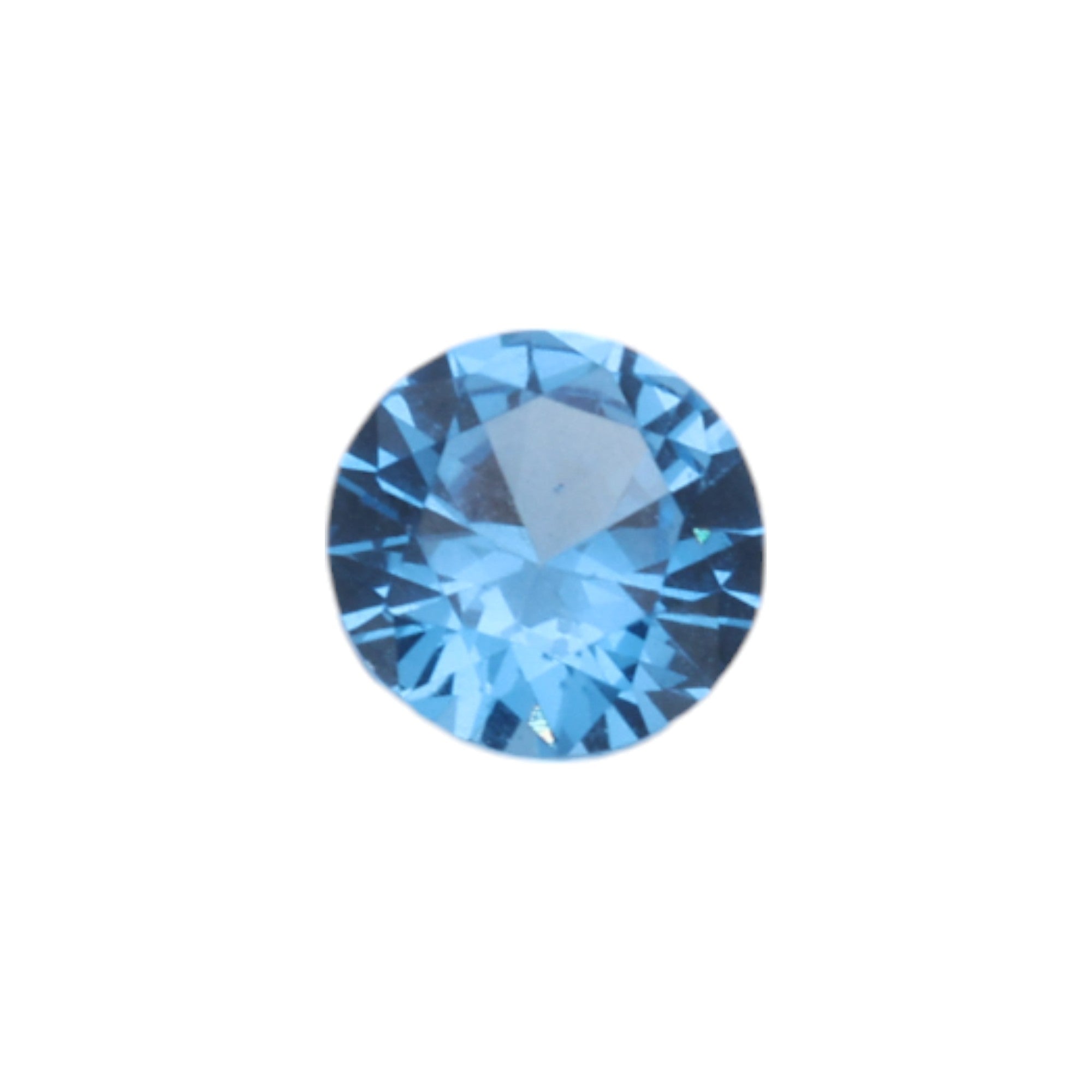 Swiss Blue Topaz #107 (Lab Grown) ROUND – Koodak Jeweller's Supplies