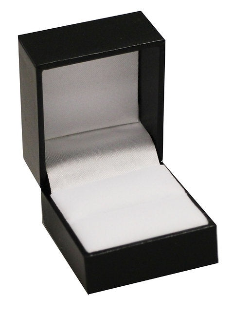 🆕 Leatherette Box (Large) with Ring Slot . Inner Satin Lid & Flock Bas ...