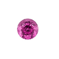 Lab Grown Dark Pink Sapphire Colour #3 Gemstone - ROUND, Stone Set & Cast-In-Place