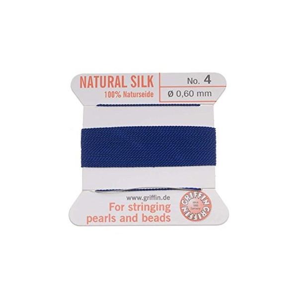 Griffin Natural Silk Thread Beading Cord: Dark Blue – Koodak