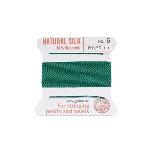 Griffin Natural Silk Thread Beading Cord: Green – Koodak