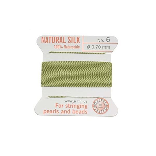 Adhesives & Stringing Supplies - Jade Green - Griffin Natural Silk: German Made