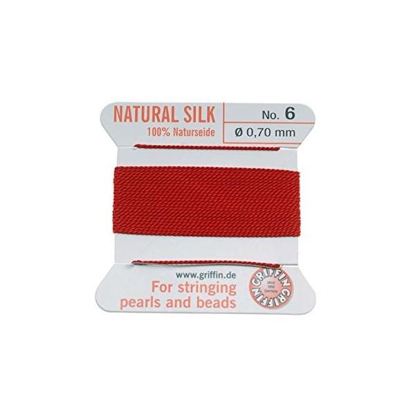 Adhesives & Stringing Supplies - Red - Griffin Natural Silk: German Made