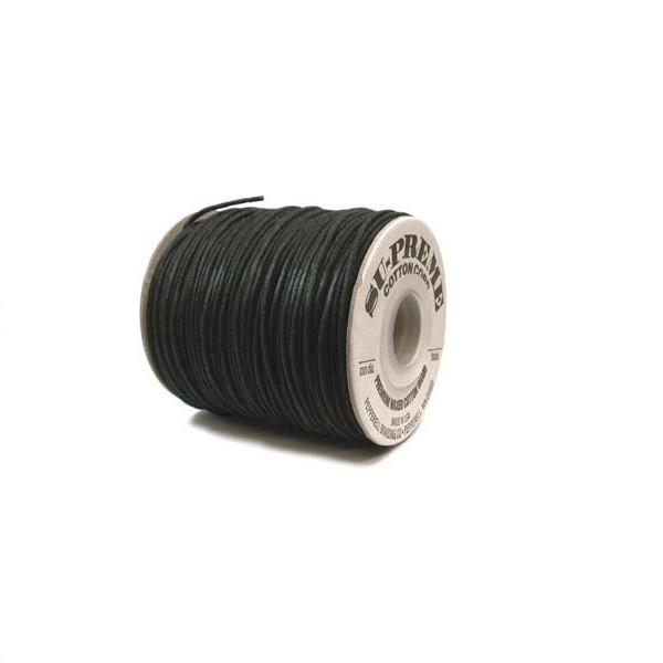 Adhesives & Stringing Supplies - Su-Preme Waxed Cotton Cord - 1.0mm Diam  OUT OF STOCK