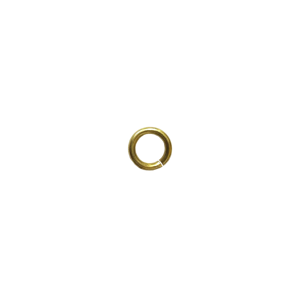 Jump rings brass silver 10mm