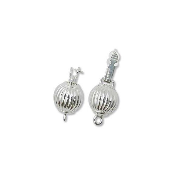 FINDINGS: Precious & Plated - Ball Clasp - Fluted