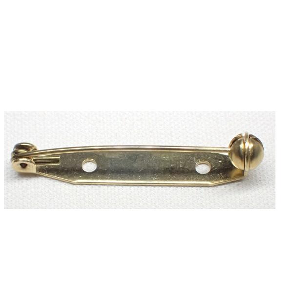 FINDINGS: Precious & Plated - Brooch Back - Roller Catch Style