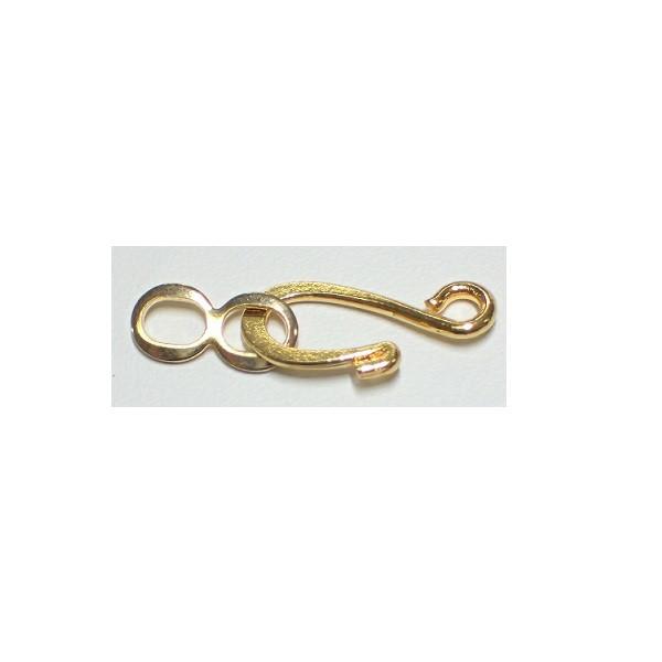 FINDINGS: Precious & Plated - Hook Clasp Set With Figure 8 End
