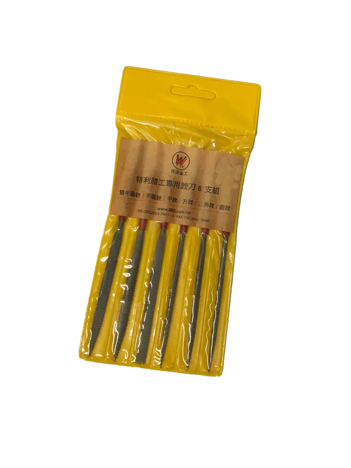 Wax Needle Files with Handles (Set of 6) Koodak Jewellers' Supplies