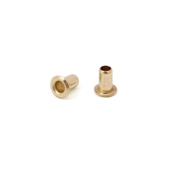 Tools & Consumables - Rivettable Eyelets - Brass- 3/32" (2.4mm) Diameter