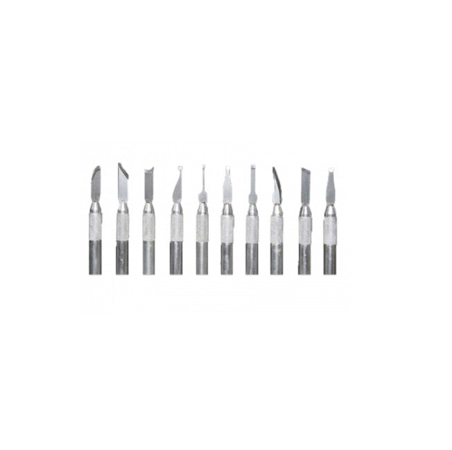 Wax Graver Set (10 Gravers, Stainless Steel) – Koodak Jeweller's Supplies
